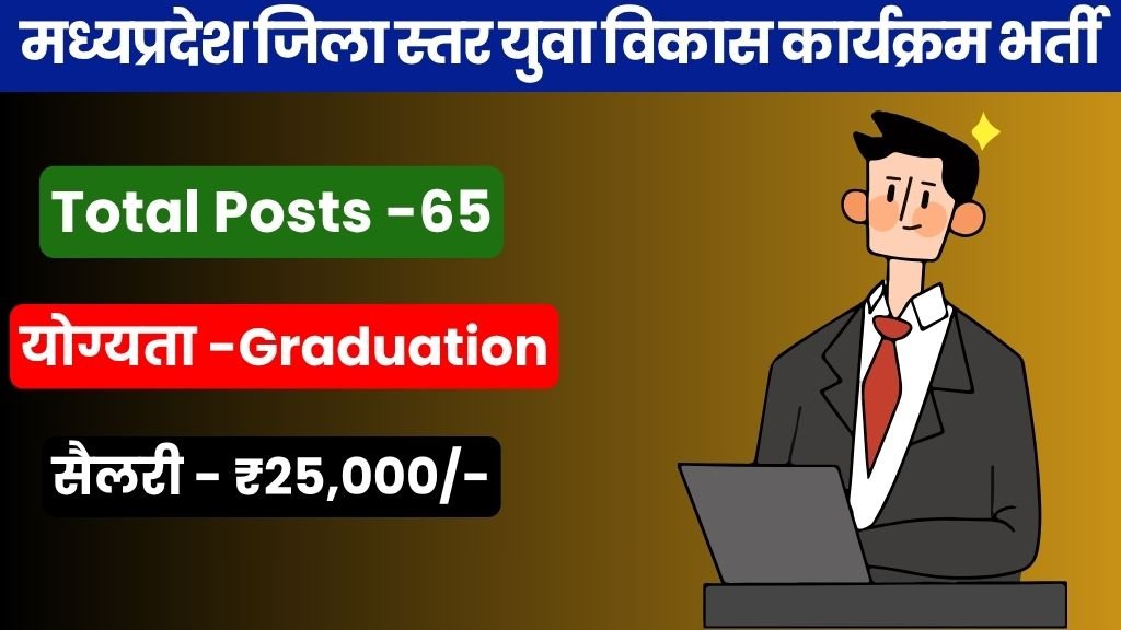 मध्यप्रदेश जिला स्तर युवा विकास कार्यक्रम भर्ती | MP District Level Young Program Bharti 2026